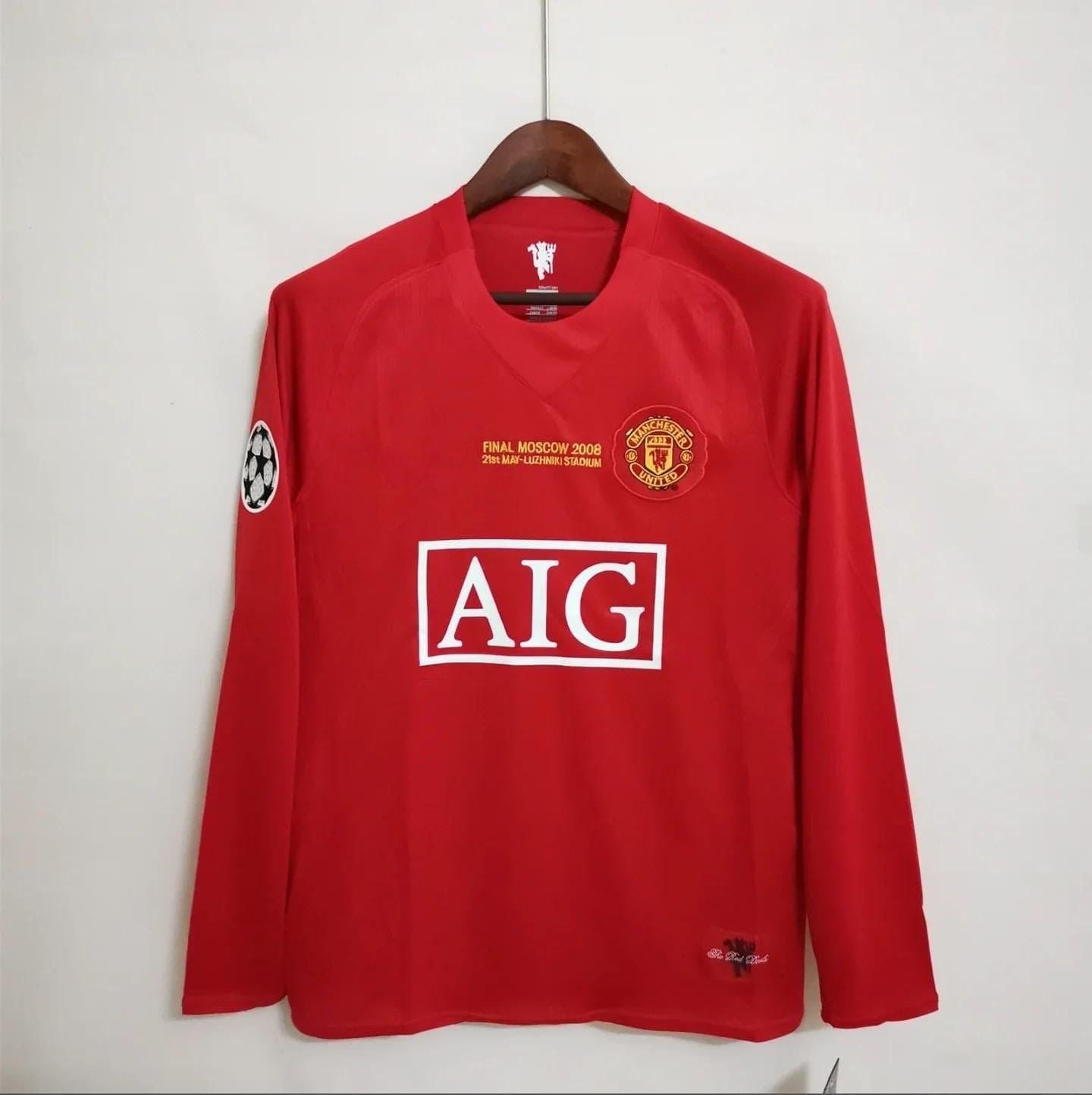 Manchester United 2008 Ucl Long sleeve Retro