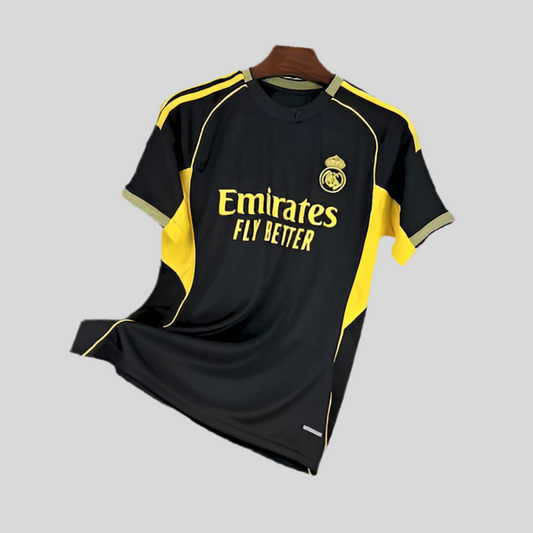 Real Madrid Black n Yellow 2025 Special Jersey