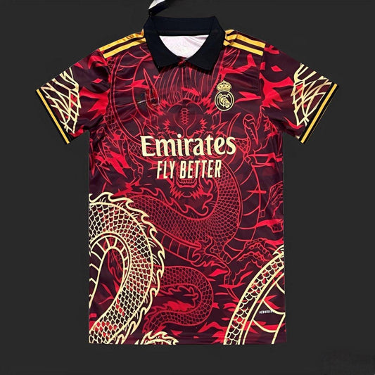 Real Madrid 24/25 special red dragon jersey