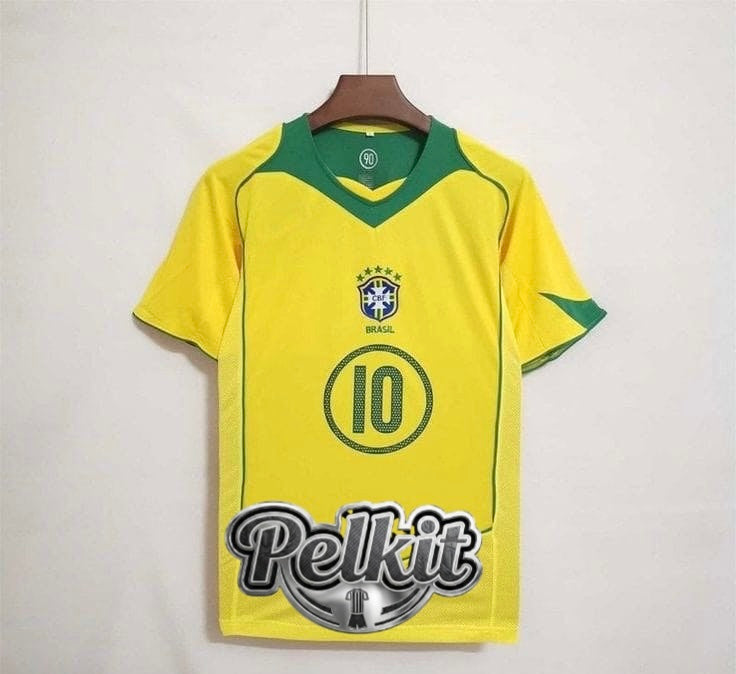 Brazil 2004 Home Retro Jersey